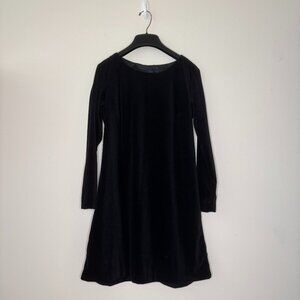 Norton McNaughton Vintage Black Velour Dress Size PS